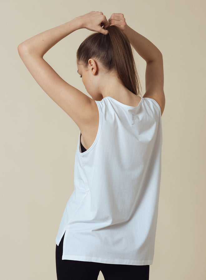 Kristin Sleeveless Top White