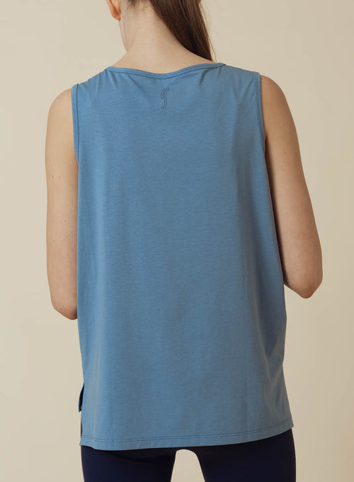 Kristin Sleeveless Top Dusty blue