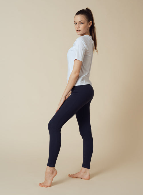 Kristin High Waist Seamless Tights Dark Navy