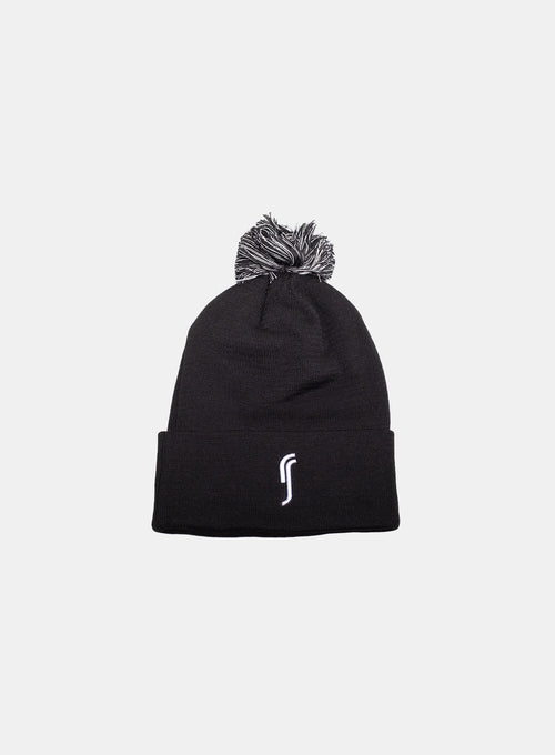 Beanie - Pom-Pom Black