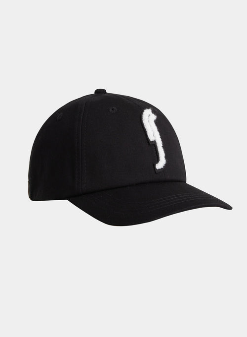 Dad Cap Terry Log Black