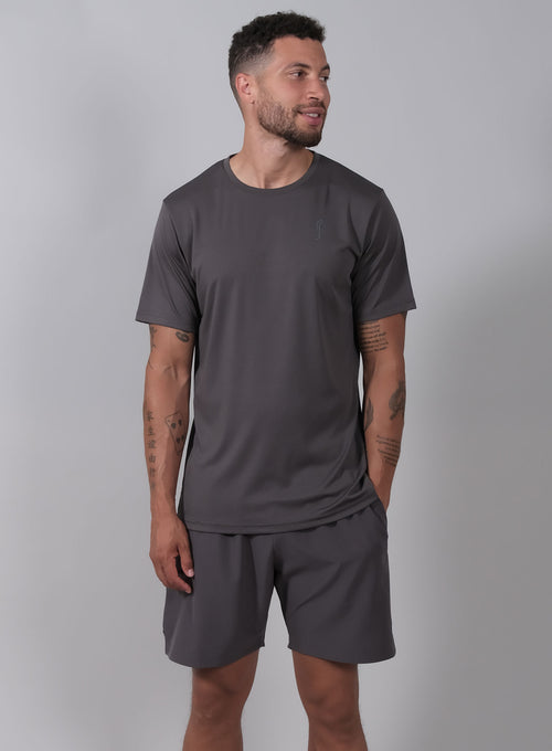 Men's Performance Tee - Side mesh - 3-Pack | Deep Grey