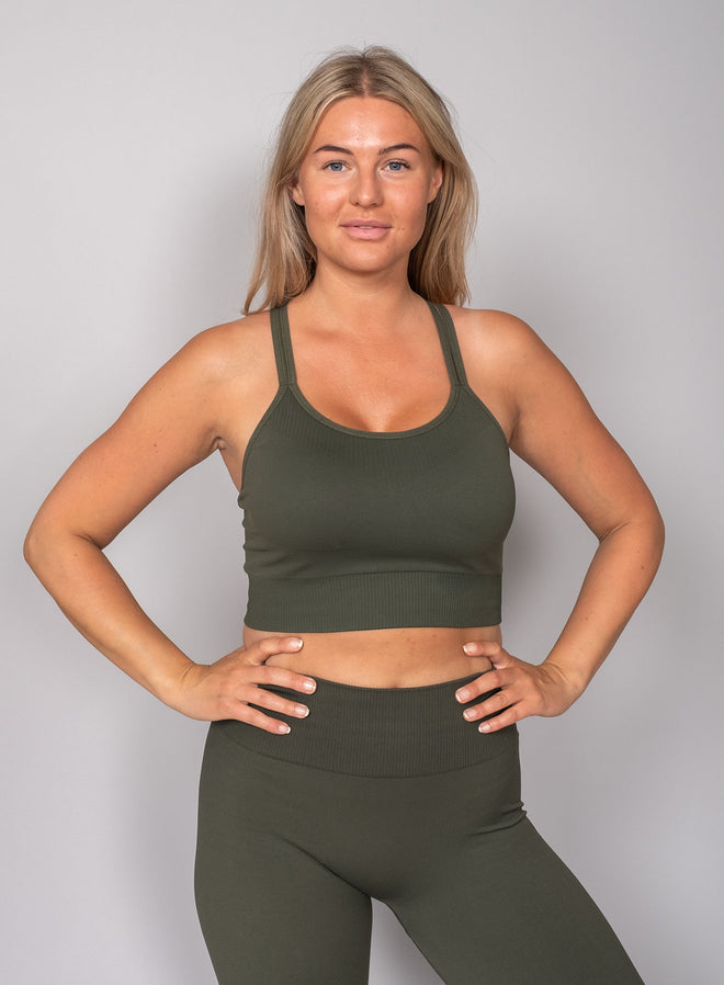 Kristin Seamless Sports Top Deep green