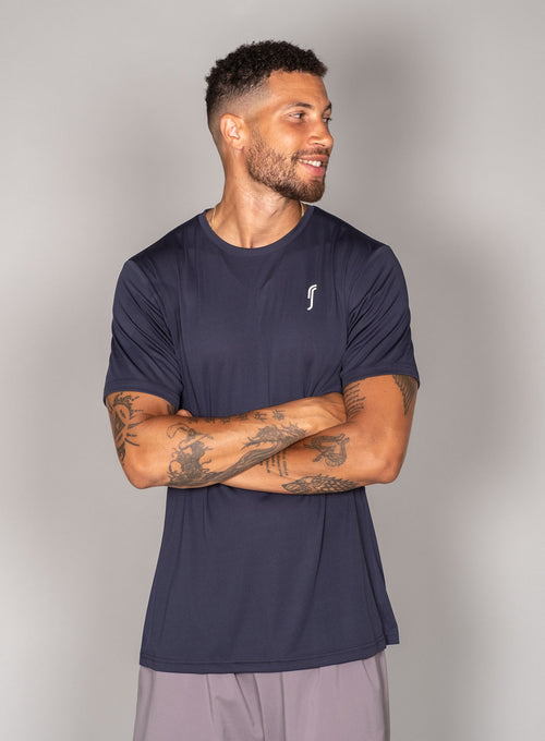 Men's Performance Tee - Side Mesh Navy