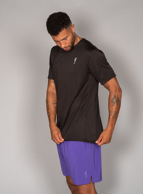 Men's Performance Tee - Side Mesh Black