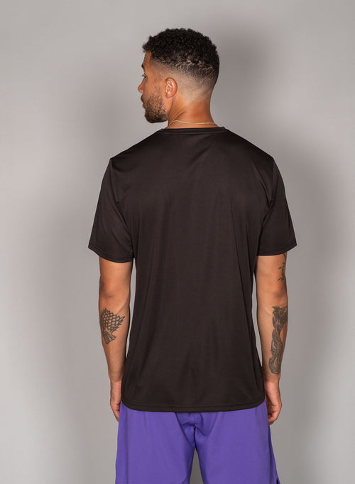 Men's Performance Tee - Side Mesh Black