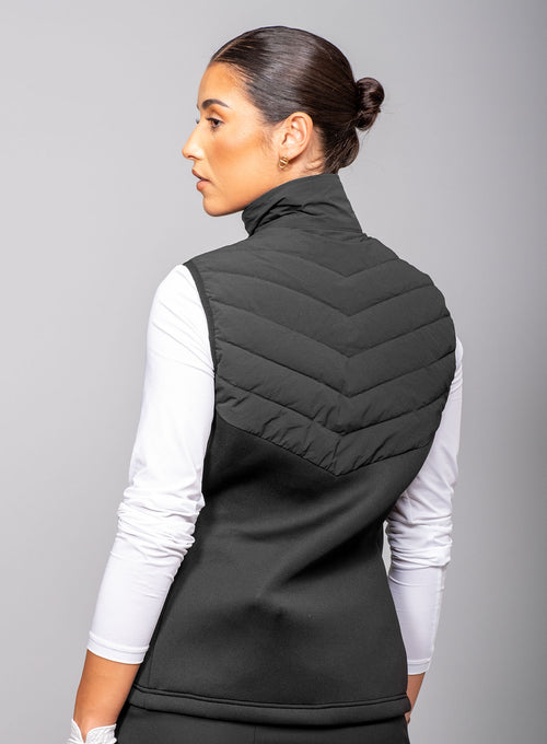 Women's Performance Padded Vest Black