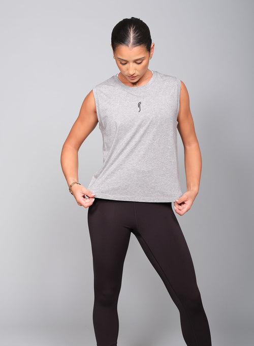 Women's Paris Relaxed Tank Top Grey