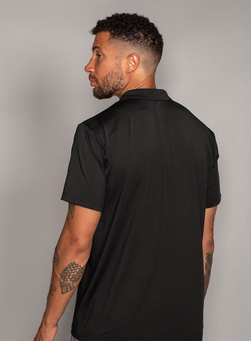 Men's Performance Court Polo Black