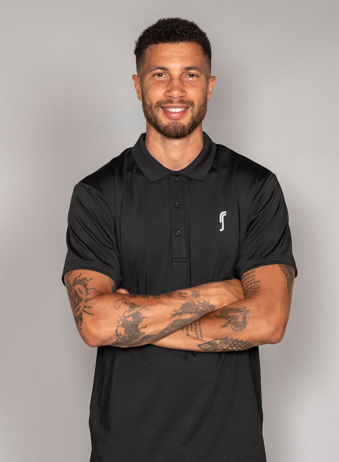 Men's Performance Court Polo Black