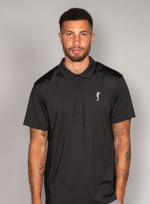 Men's Performance Court Polo Black