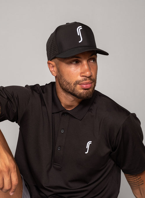 Men's Performance Court Polo Black