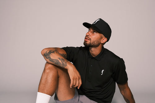 Men's Performance Court Polo Black