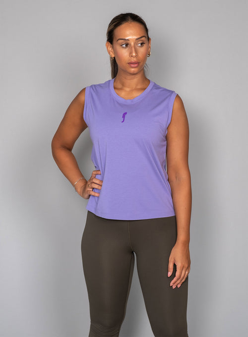 Women's Paris Relaxed Tank Top Soft purple