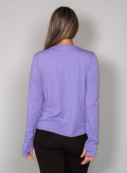 Women's Paris Relaxed Long Sleeve Tee Soft purple