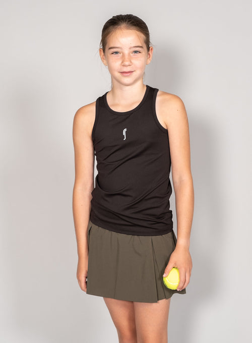 Girl's Performance Racerback - Mesh Black