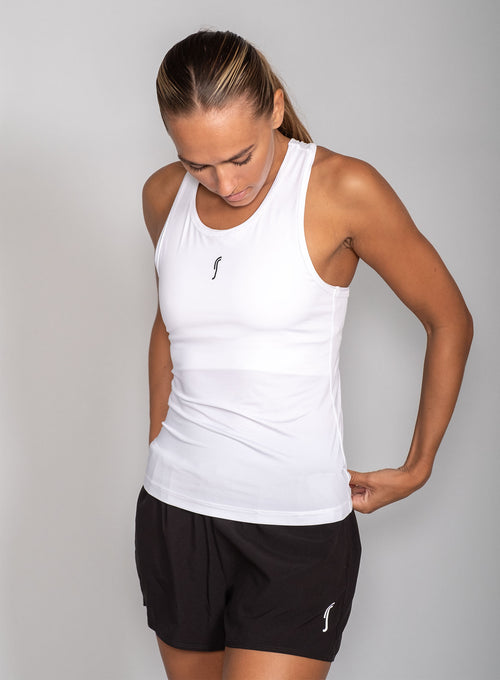 Women's Performance Racerback White