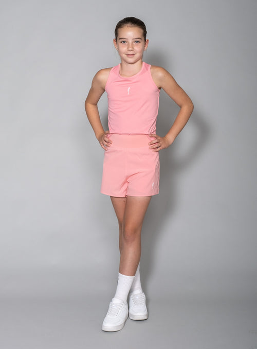 Girl's Performance Racerback - Mesh Soft pink