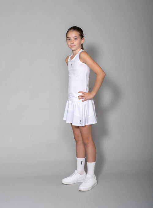 Girl's Performance Racerback - Mesh White