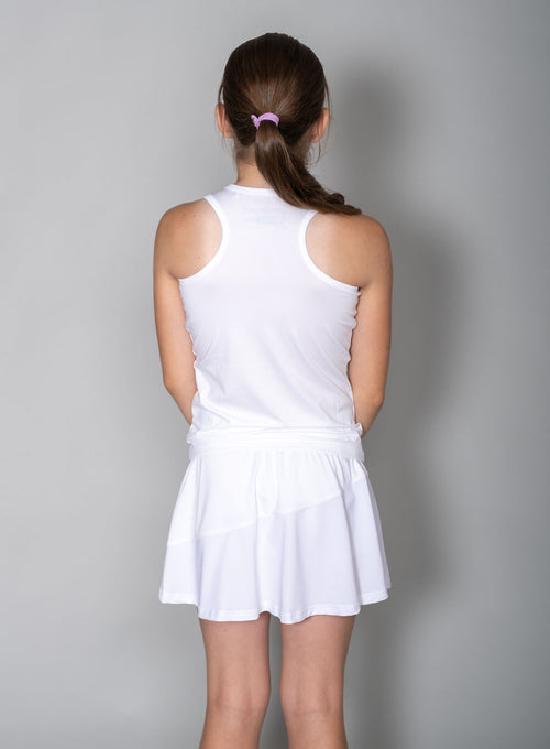 Girl's Performance Racerback - Mesh White