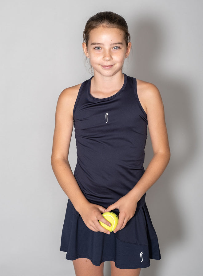 Girl's Performance Racerback - Mesh Navy