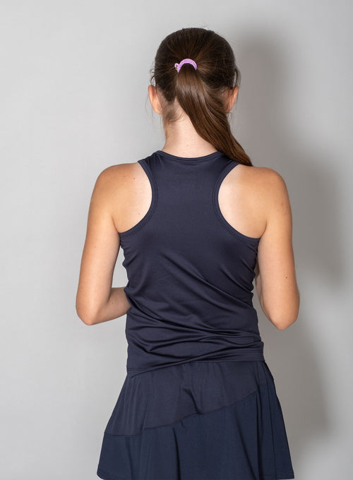 Girl's Performance Racerback - Mesh Navy