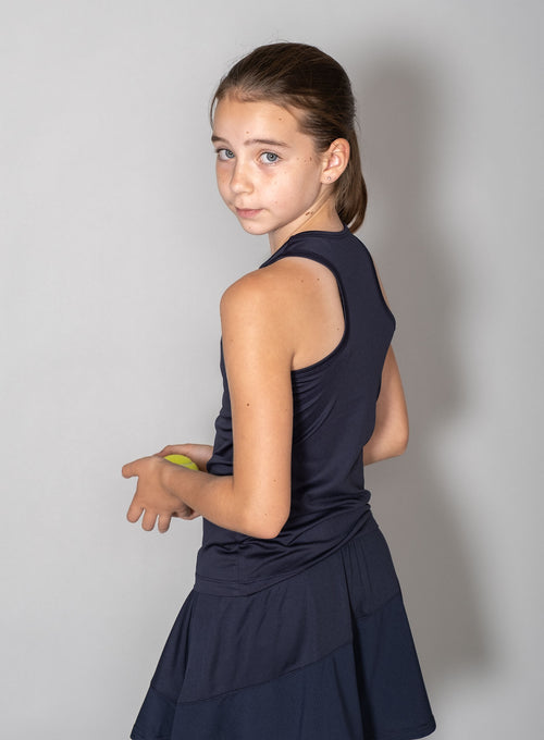 Girl's Performance Racerback - Mesh Navy