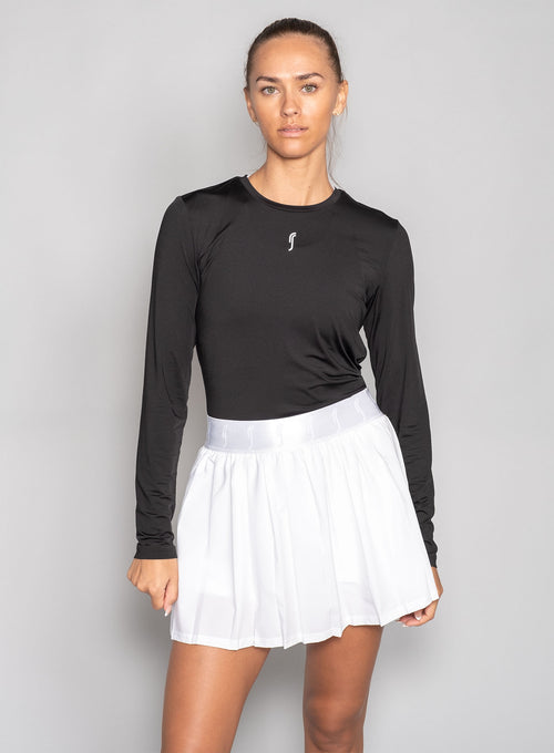 Women's Performance Court Pleated Skirt White