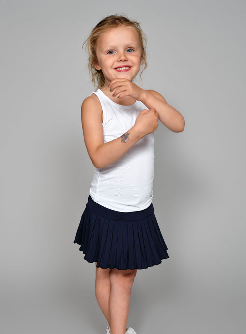 Girl's Match Skirt Navy