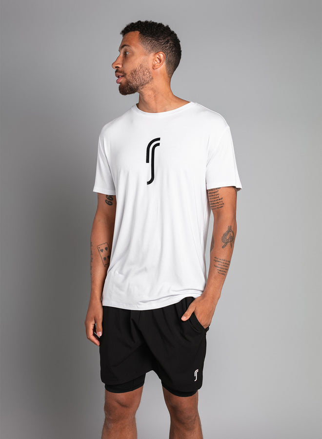 Men's Paris Modal T-shirt White black