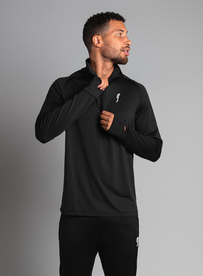 Men's Performance Half Zip Sweater Black