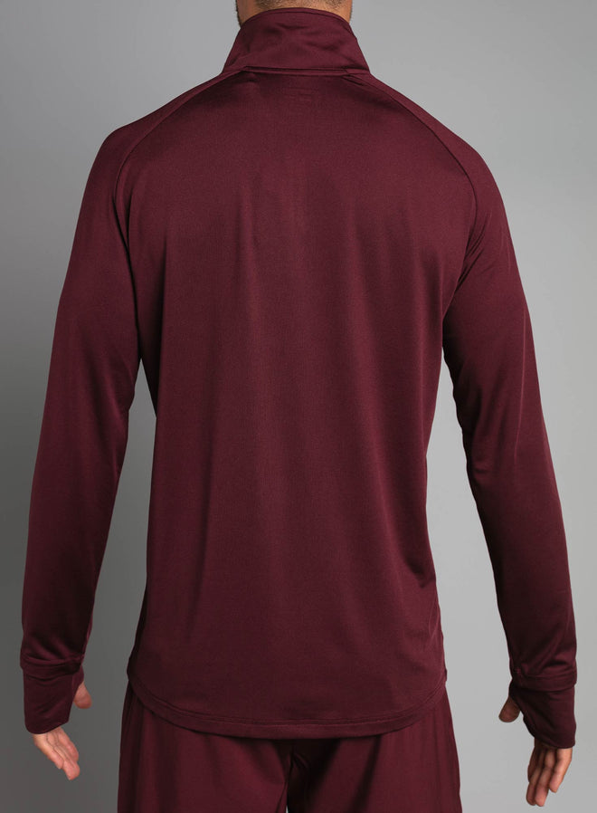 Men's Performance Half Zip Sweater bordeaux