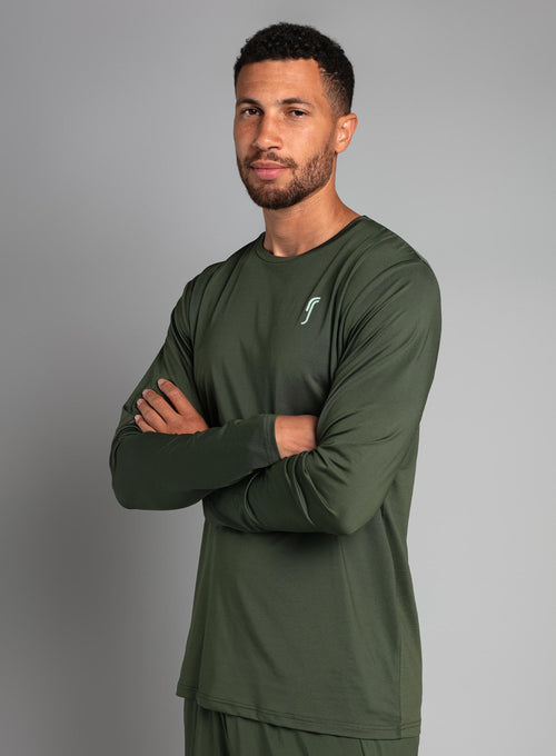 Men's Performance Long Sleeve Deep green