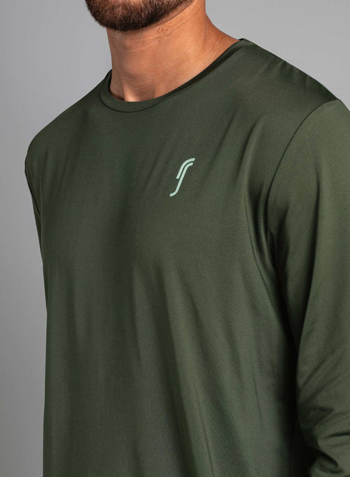 Men's Performance Long Sleeve Deep green