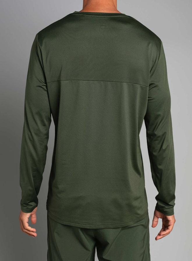 Men's Performance Long Sleeve Deep green