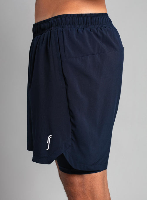 Men's Performance Shorts 2 in 1 Navy