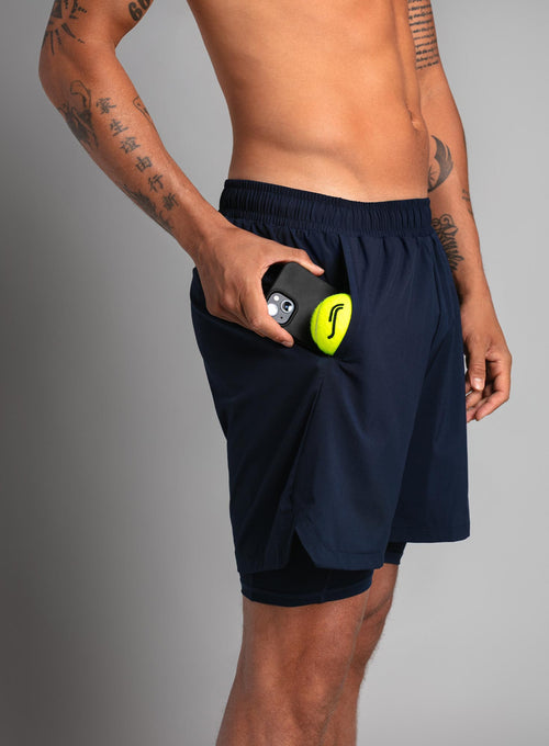 Men's Performance Shorts 2 in 1 Navy