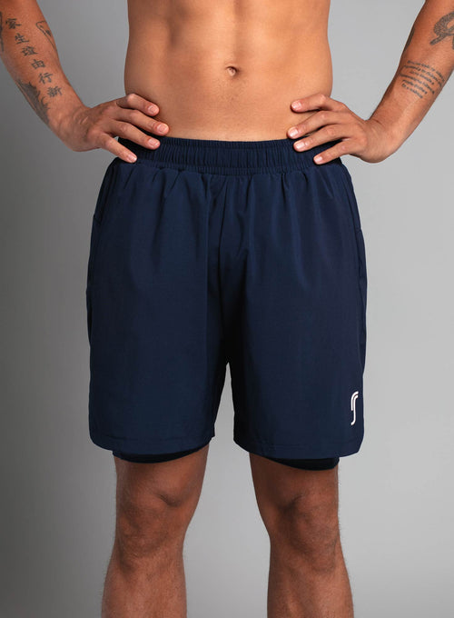 Men's Performance Shorts 2 in 1 Navy