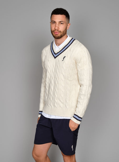 Men's Knitted Sweater White