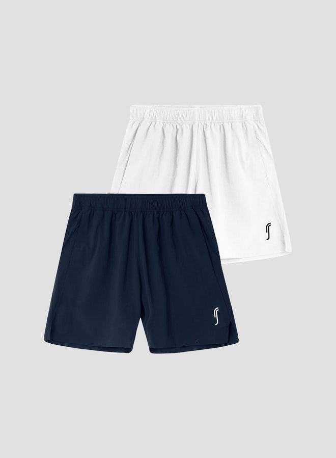 Men's Performance Shorts - 2-Pack | Navy/White