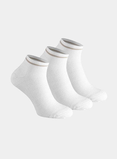 Sports Ankle Socks 3-Pack White