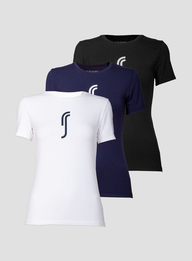 Women's Paris Modal Tee - 3-Pack träningskläder