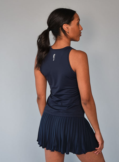 Women's Mesh Tank Navy