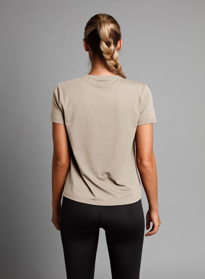 Women's Paris Relaxed Tee Beige sand