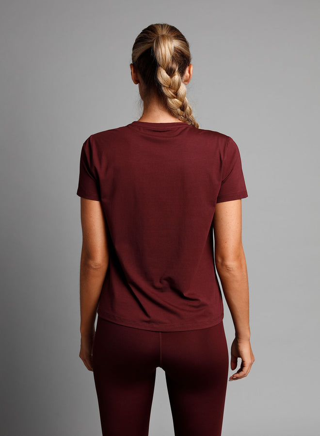 Women's Paris Relaxed Tee Bordeaux