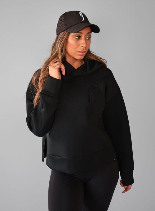 Women's Scuba Hoodie Black