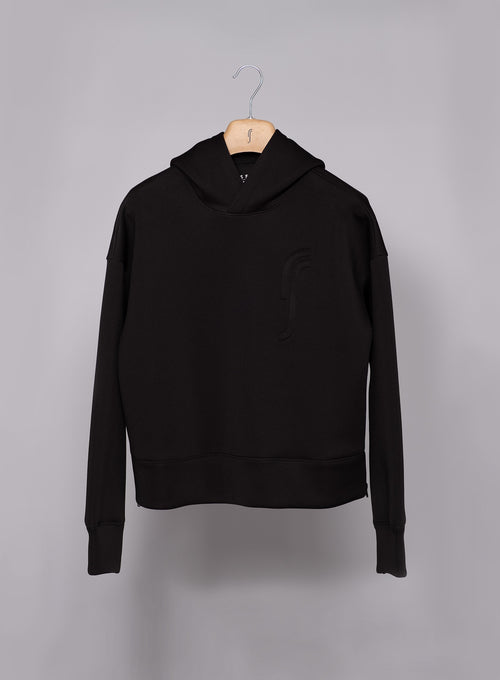 Women's Scuba Hoodie Black