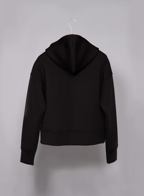 Women's Scuba Hoodie Black