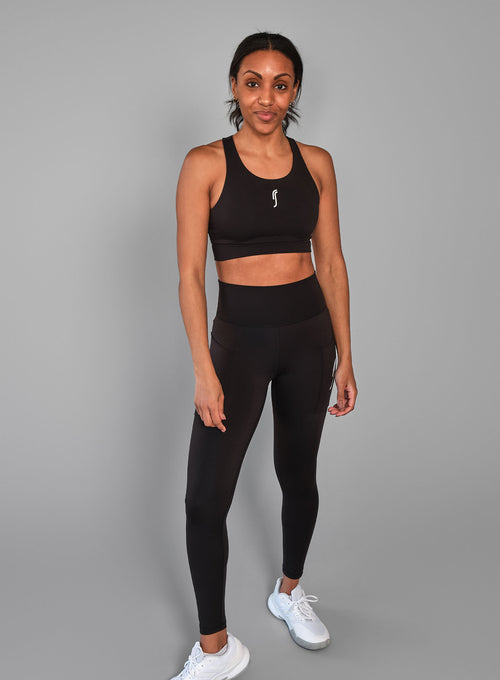 Women's Stretch Tech Side Pocket Tight Black