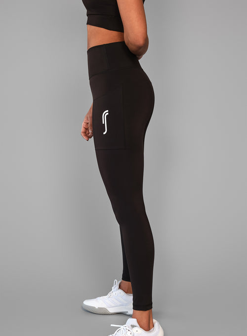 Women's Stretch Tech Side Pocket Tight Black